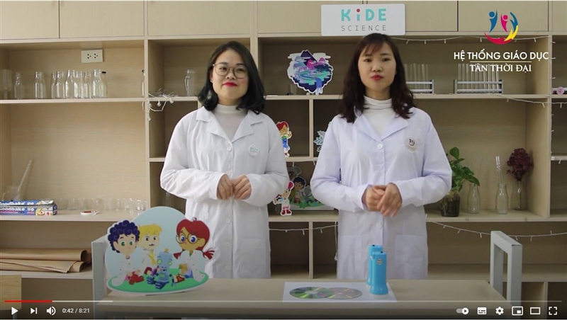 Thực hiện hoạt động Kide Science "Cầu vồng màu sắc" tại nhà dành cho trẻ Mầm non