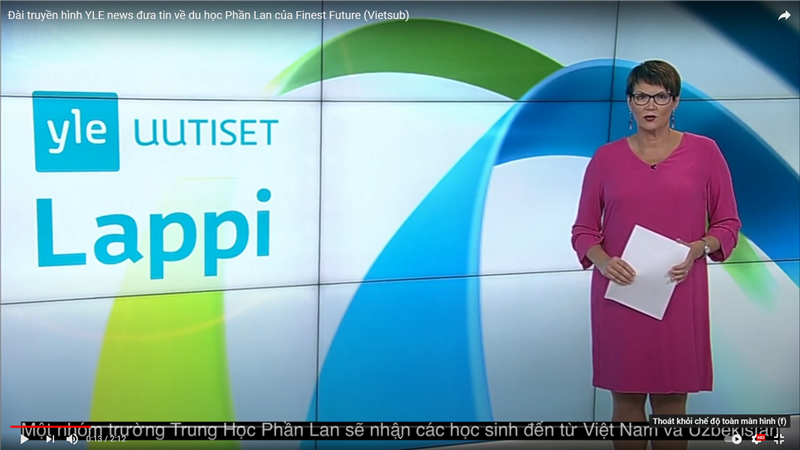 Đài truyền hình YLE news đưa tin về du học Phần Lan của Finest Future (Vietsub)