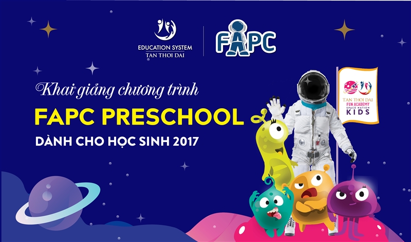 Tuyển sinh chương trình FAPC Tiền tiểu học dành cho học sinh 2017, diễn ra từ 1/3 – 30/6/2023 
