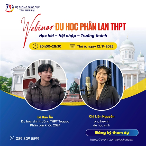 WEBINAR DU HỌC PHẦN LAN BẬC THPT 👉Học hỏi – Hội nhập – Trưởng thành