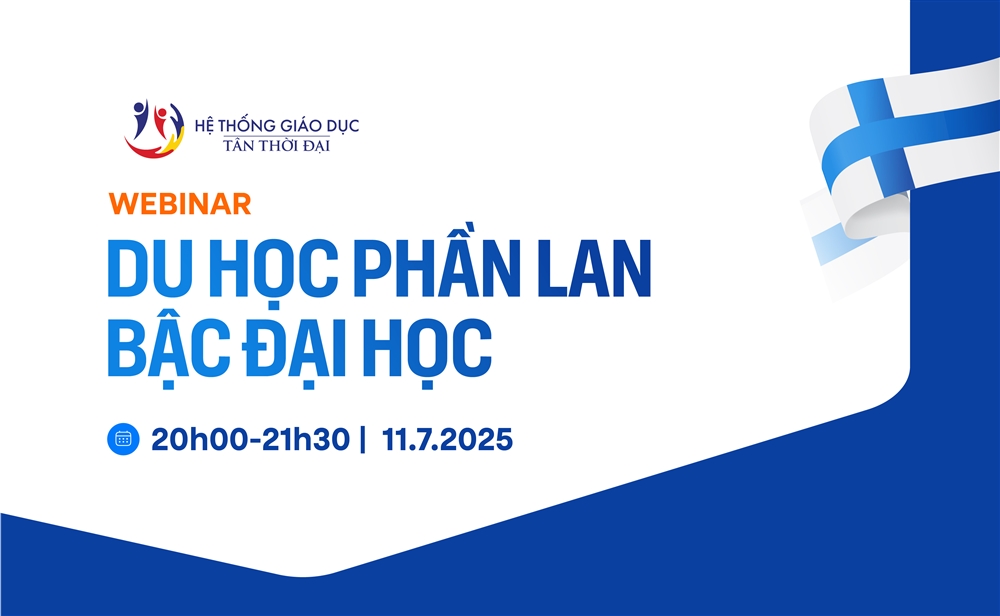 🎓 WEBINAR DU HỌC PHẦN LAN BẬC ĐẠI HỌC: CƠ HỘI HỌC TẬP TẠI TRƯỜNG ĐẠI HỌC DANH GIÁ HÀNG ĐẦU CHÂU ÂU.